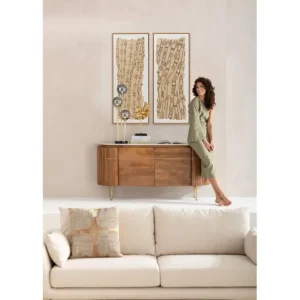 Outlet KARE Design Framed Picture Native Spirals 50x150cm