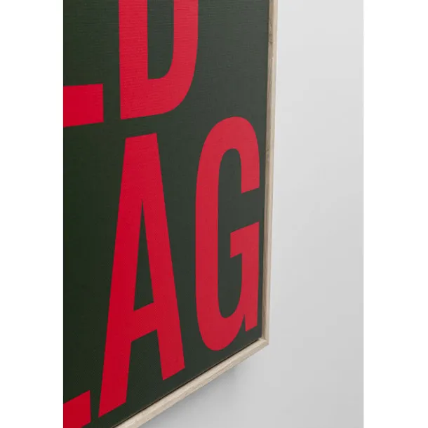 framed_picture_red_flag_x_5.webp Sale KARE Design Framed Picture Red Flag 40x60cm