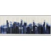 New KARE Design Framed Picture Shadow Skyline Blue 160x60cm