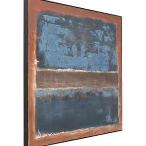 Fashion KARE Design Framed Picture Silence Blue 120x120cm