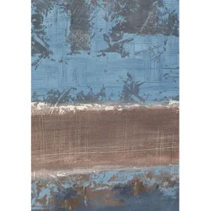 Fashion KARE Design Framed Picture Silence Blue 120x120cm