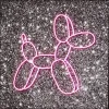 New KARE Design Glass Picture Balloon Dog LED 80x80cm