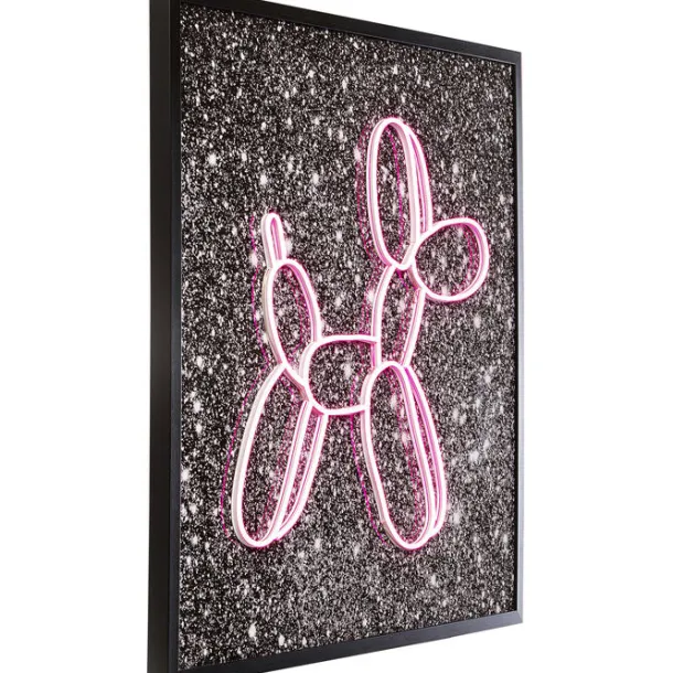 glass_picture_balloon_dog_2.webp New KARE Design Glass Picture Balloon Dog LED 80x80cm