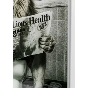 Hot KARE Design Glass Picture Bath Lion 60x80cm