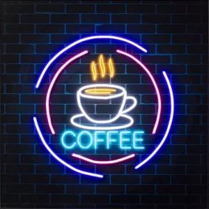 Online KARE Design Glass Picture Coffee LED 80x80cm
