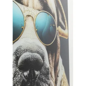 Clearance KARE Design Glass Picture Fashion Dog 60x80cm
