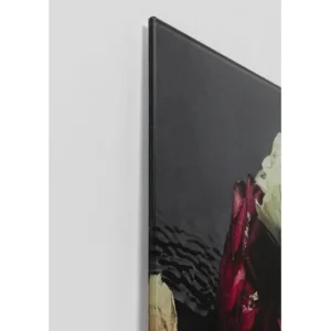 Sale KARE Design Glass Picture Flower Art Lady 120x120cm