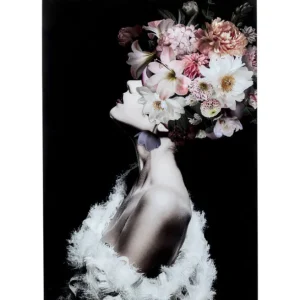 Outlet KARE Design Glass Picture Flowery Beauty 80x120cm