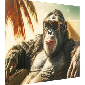 Discount KARE Design Glass Picture Holiday Monkey 80x60cm
