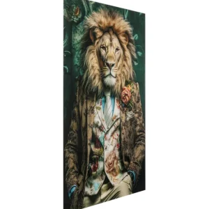 Online KARE Design Glass Picture Mister Lion 150x100cm