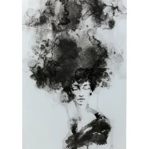 Hot KARE Design Glass Picture Smokey Hair 100x150cm