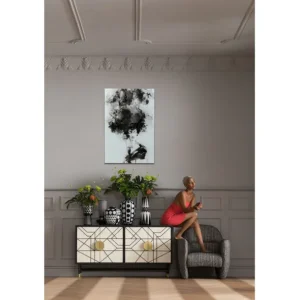 Hot KARE Design Glass Picture Smokey Hair 100x150cm