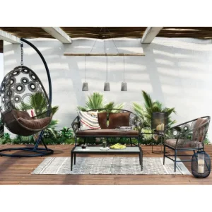 Fashion KARE Design Hanging Chair Ibiza Brown