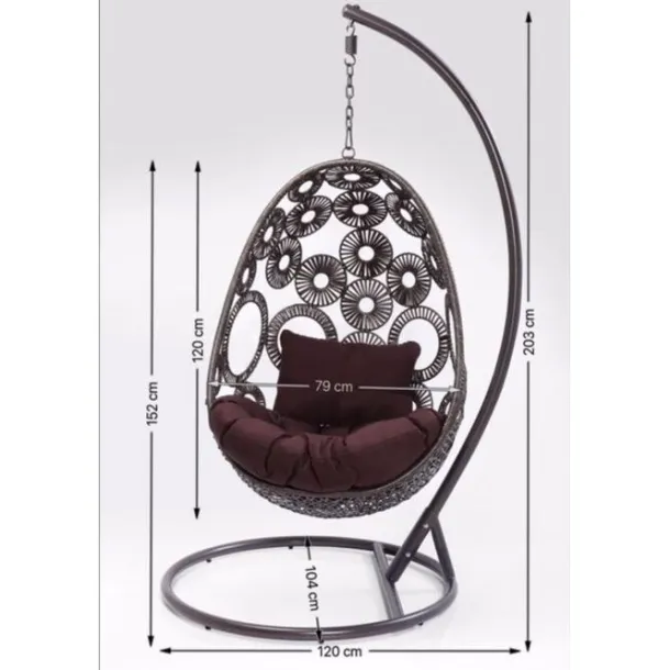 hanging_chair_ibiza_white_7.webp Sale KARE Design Hanging Chair Ibiza White
