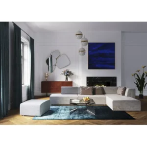 Fashion KARE Design Infinity Ottomane Semi Elements Grey Right