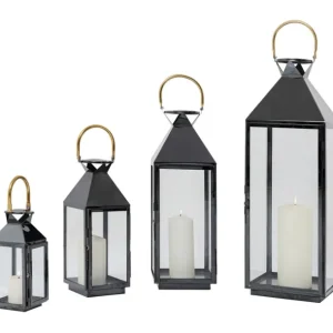 Clearance KARE Design Lantern Giardino Black (4/Set)
