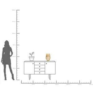 Fashion KARE Design Lantern Hayat Brass 33cm