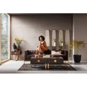 Online KARE Design Mirror Clip Brass 32x177cm