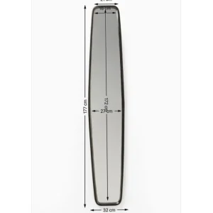 Online KARE Design Mirror Clip Brass 32x177cm