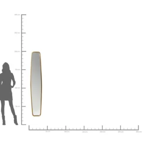 Online KARE Design Mirror Clip Brass 32x177cm