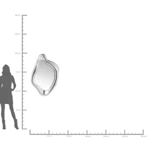Fashion KARE Design Mirror Hologram Silver 119x76cm
