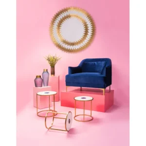 Outlet KARE Design Mirror Solare Gold Ø132cm