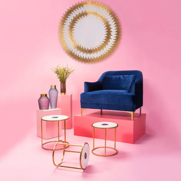 mirror_solare_gold_cm_5.webp Outlet KARE Design Mirror Solare Gold Ø132cm
