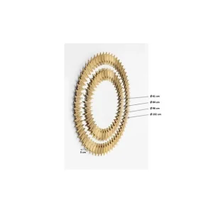 Outlet KARE Design Mirror Solare Gold Ø132cm
