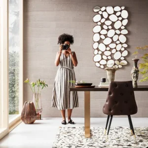New KARE Design Mirror Water Drops Copper 135x78