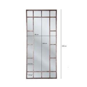 Fashion KARE Design Mirror Window Iron 200x90cm