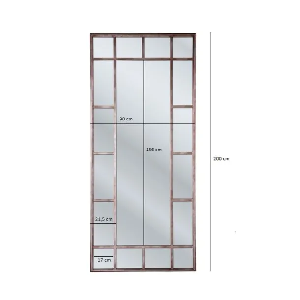 mirror_window_iron_xcm_2.webp Fashion KARE Design Mirror Window Iron 200x90cm