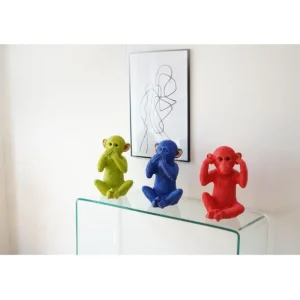 Best KARE Design Money Box Monkey Kikazaru Red