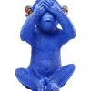 Sale KARE Design Money Box Monkey Mizaru Blue