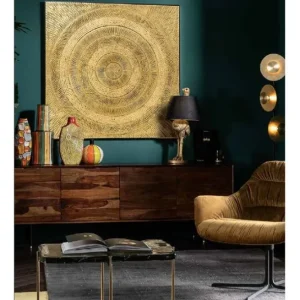 Online KARE Design Object Picture Art Circle Gold 120x120cm