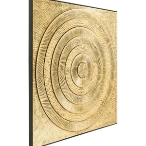 Online KARE Design Object Picture Art Circle Gold 120x120cm