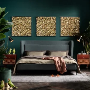 New KARE Design Object Picture Gold Flower 80x80cm