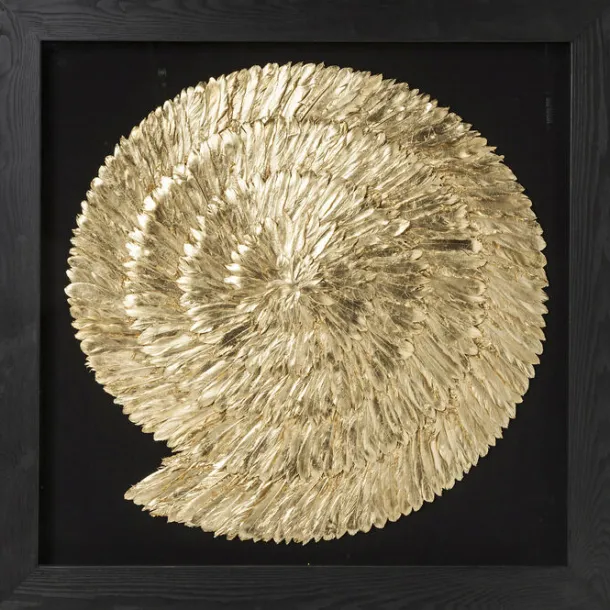 object_picture_golden_sna_0.webp Online KARE Design Object Picture Golden Snail 120x120cm