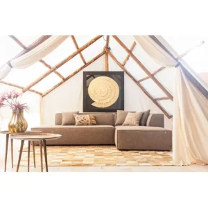 Online KARE Design Object Picture Golden Snail 120x120cm