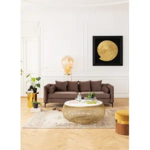 Online KARE Design Object Picture Golden Snail 120x120cm
