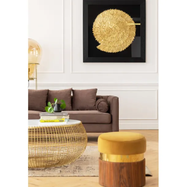 object_picture_golden_sna_4.webp Online KARE Design Object Picture Golden Snail 120x120cm