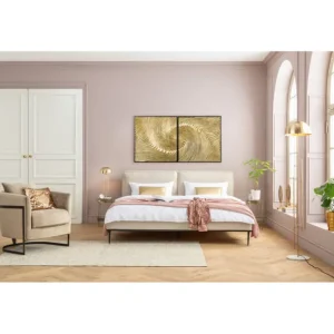 Online KARE Design Object Picture Wave Gold (2/Set)