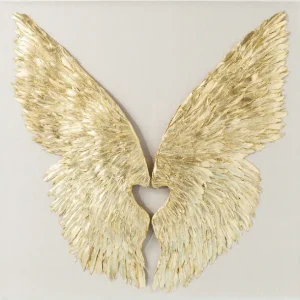 Online KARE Design Object Picture Wings Gold White 120x120cm