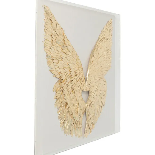 object_picture_wings_gold_3.webp Online KARE Design Object Picture Wings Gold White 120x120cm