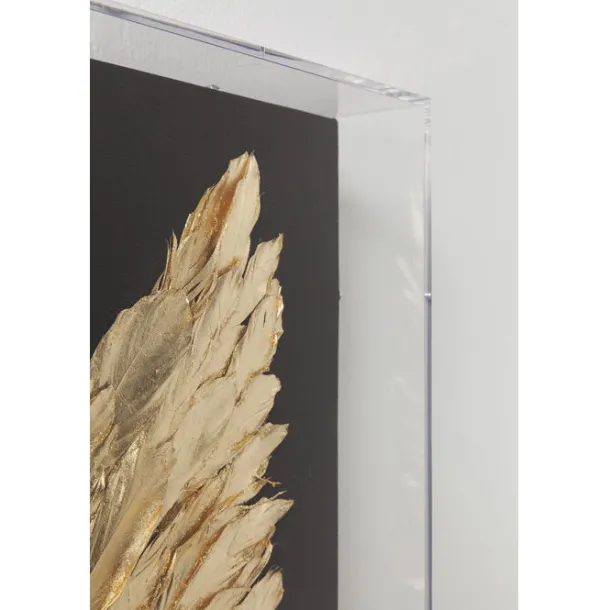 object_picture_wings_gold_6-1.webp Online KARE Design Object Picture Wings Gold Black 120x120cm