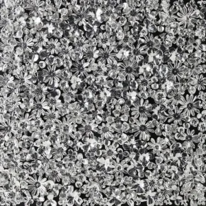 Outlet KARE Design Objekt Picture Silver Flower 100x100cm