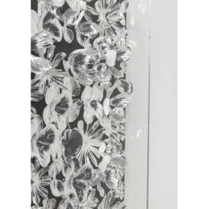 Outlet KARE Design Objekt Picture Silver Flower 100x100cm