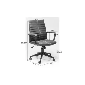 Hot KARE Design Office Chair Labora Brown