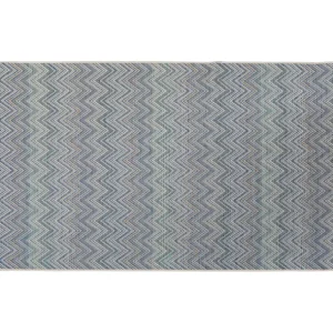 Fashion KARE Design Outdoor Carpet Zigzag Blue 230x330cm