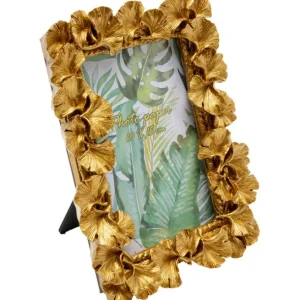Best KARE Design Picture Frame Ginkgo Leaf Gold 17x20cm
