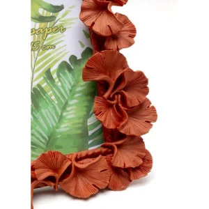 Outlet KARE Design Picture Frame Ginkgo Leaf Orange 17x20cm